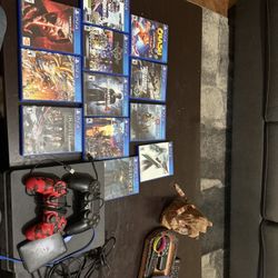 Used PS4 With Chords/12 Games And Extra Memory Card