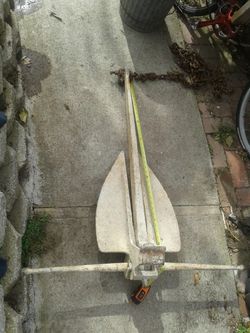 Large ship anchor