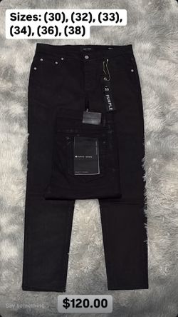 Black Wax Purple Jeans 