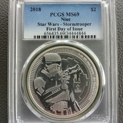 Ms69 Graded Star Wars Stormtrooper Silver Oz