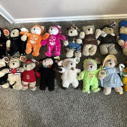 Vintage Starbucks Bearista Teddy Bear Lot Of 16