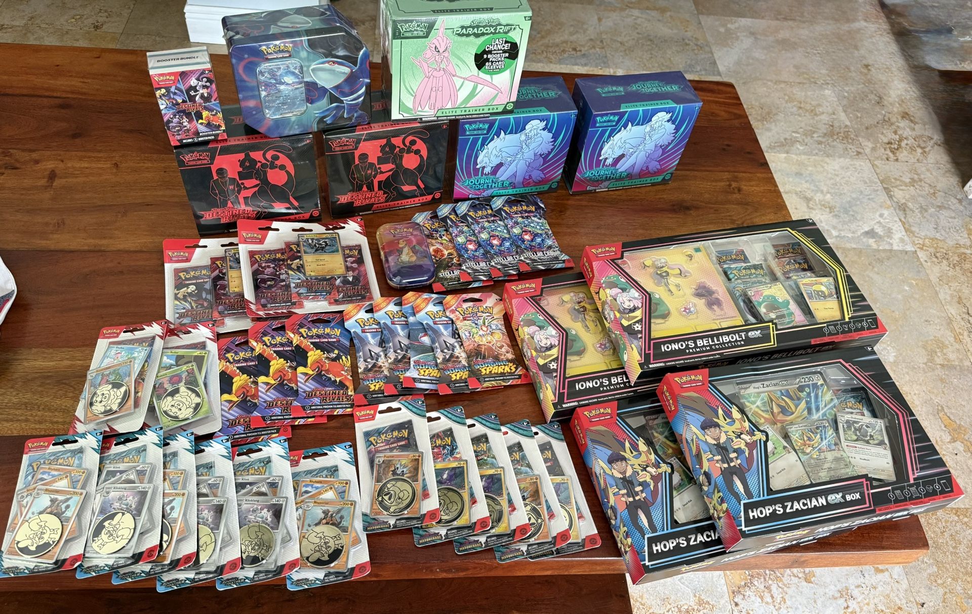 Pokemon TCG LOT (destined rivals, surging sparks, journey together, paradox rift, stellar crown)