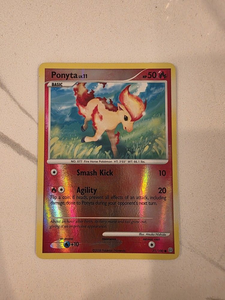 Ponyta 71/100 Stormfront (2008) Reverse Holo Common Pokemon TCG - NM!