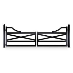 Texas Farm Style Driveway Gate – Dual Swing – 16’ x 5’