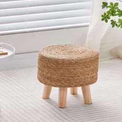 Natural Seagrass Foot Stool (set of 2)