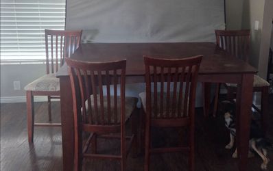 High Top Table & 4 Chairs