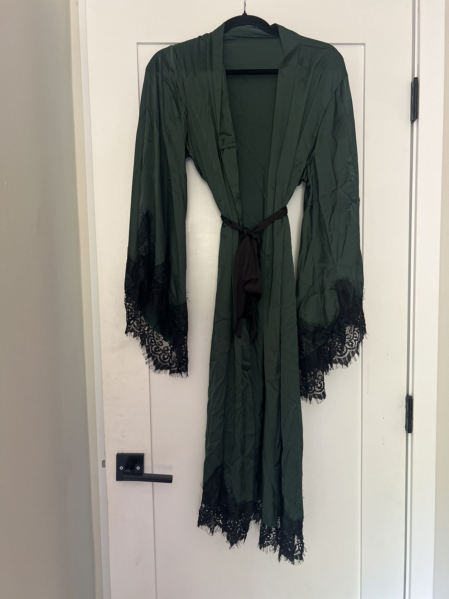 3 X Bridesmaids Robes - Dark Green