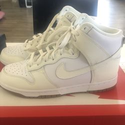 Nike Dunk High White Sail Gum Women’s Size 8 / 6.5 (DD1869-109) 