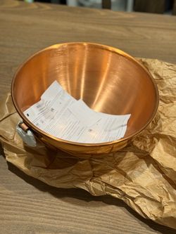 New Mauviel Copper mixing Bowl