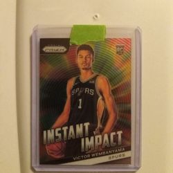 Victor Wembanyama Instant Impact Rookie Card 