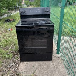 Black Glass top Stove 