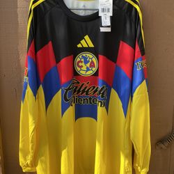 🔥🔥ADIDAS CLUB AMERICA LONG SLEEVE JERSEY SIZE 3XL! BRAND NEW!🥵🔥🔥