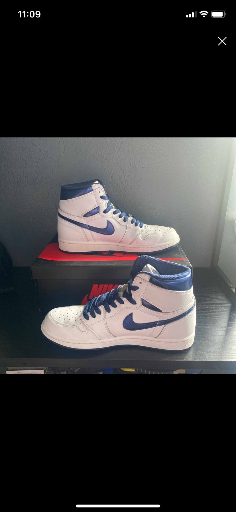 Jordan 1 Metallic Navy Blue