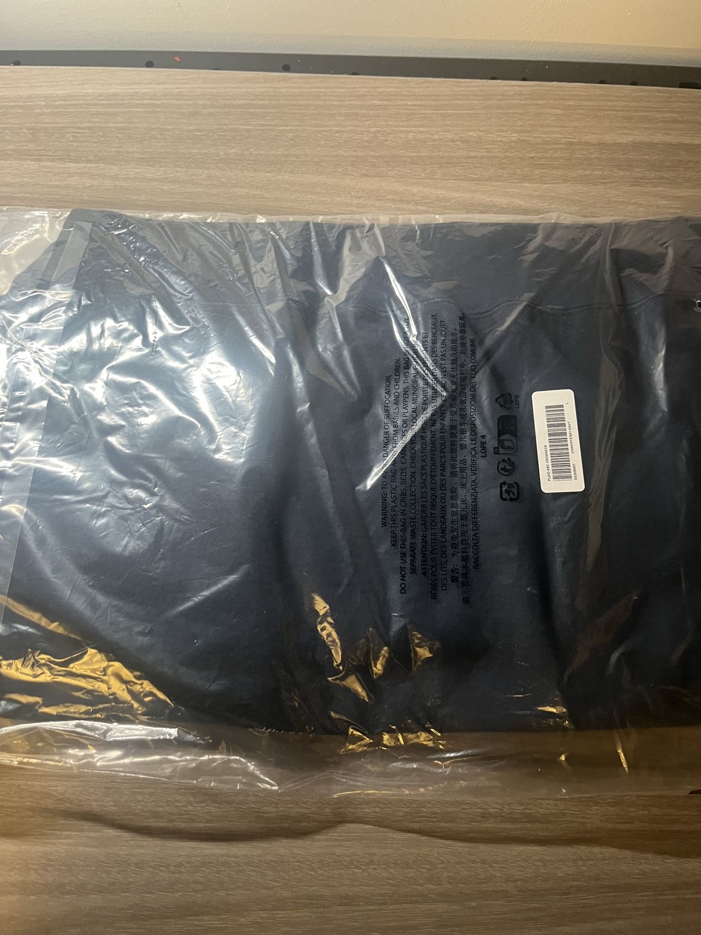 Supreme Plaid Arc Crewneck Navy