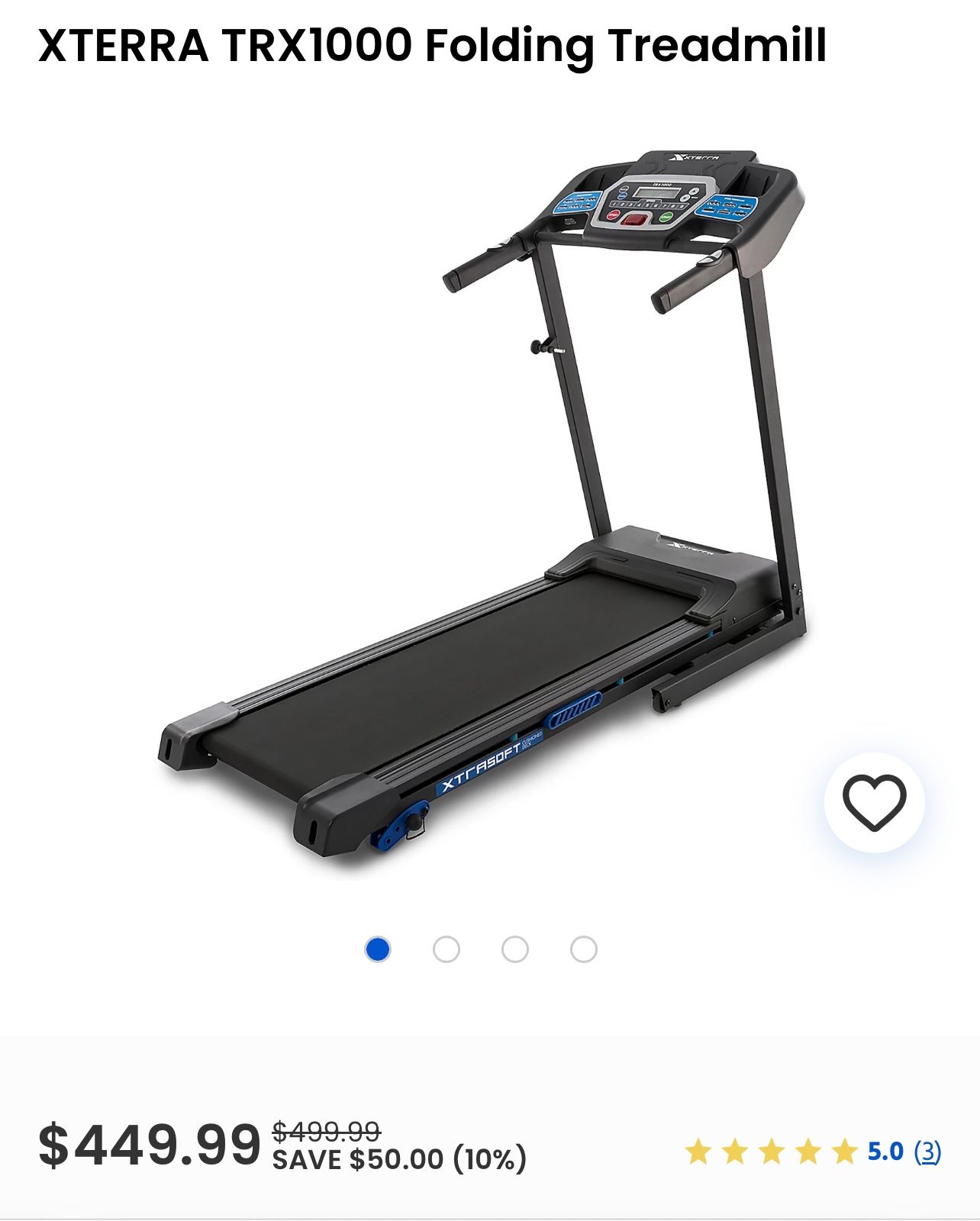 Xterra Folding Treadmill