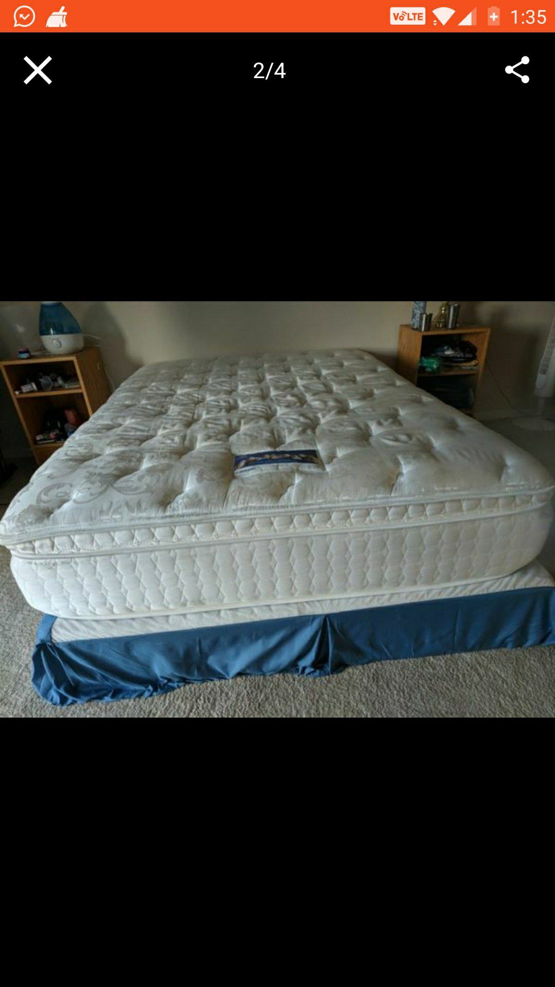 Serta perfect sleeper queen mattress with box spring