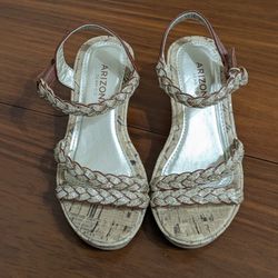 Arizona Girls' Wedge Dress Sandals, Size 11