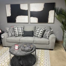 Gray Comfy Sofa w/ pillows