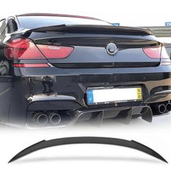 BMW 6 SERIES 4DOOR F06 F13 REAL CARBON FIBER TRUNK SPOILER M SPORT M6 2012-2018