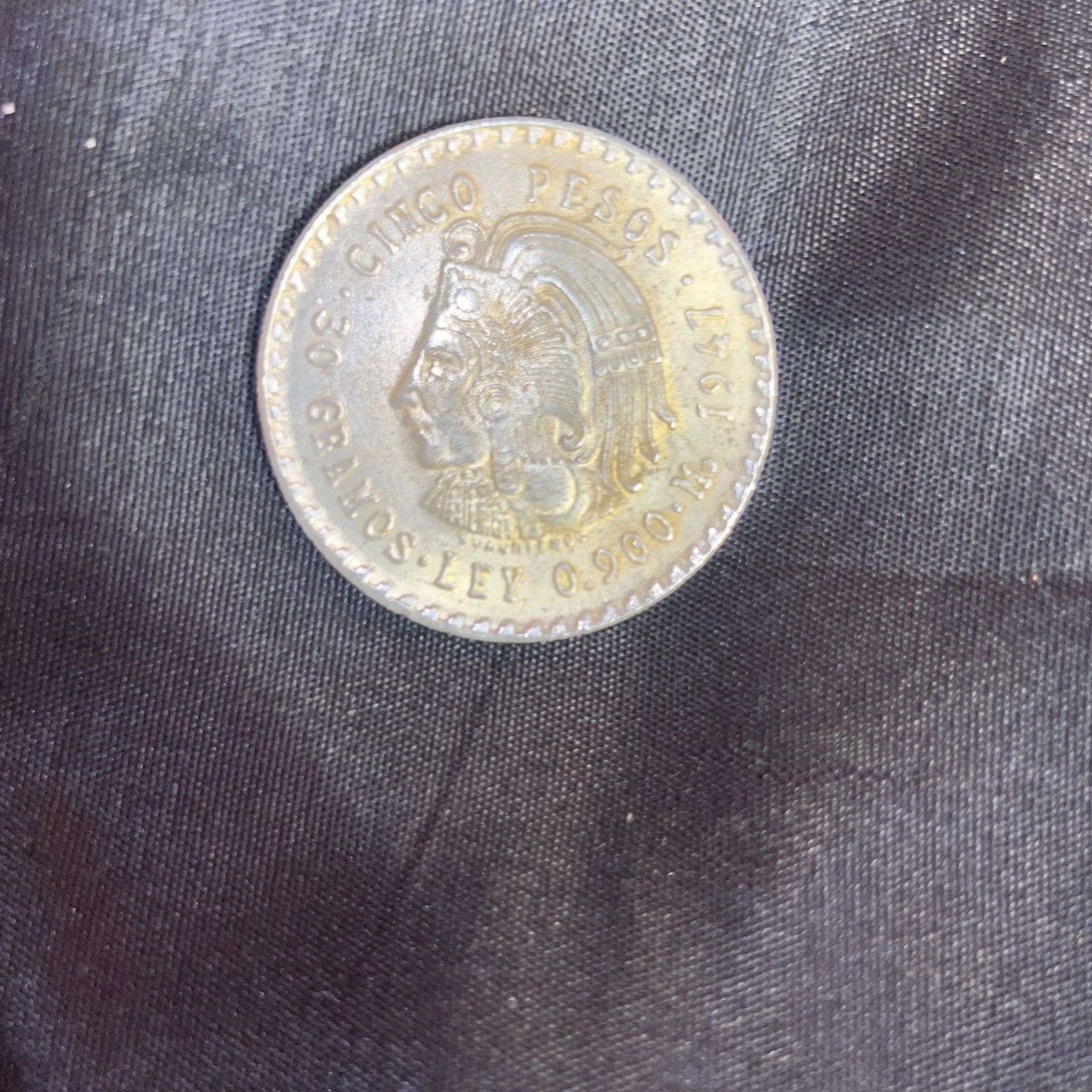 Silver Mexican Coin.