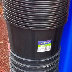 30 Plastic Flower Pots Premium Thicker 