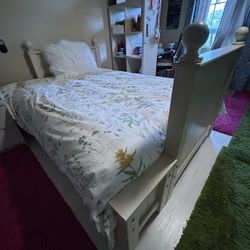 Bed Frame Armchair Bookcase + +