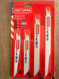 Craftsman Bi-Metal Reciprocating Saw Blade 9 piece Kit