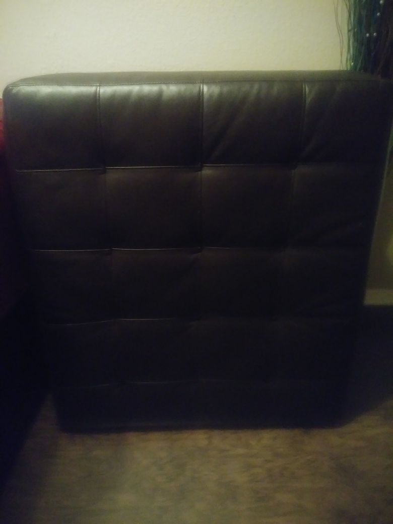 Dark brown ottoman