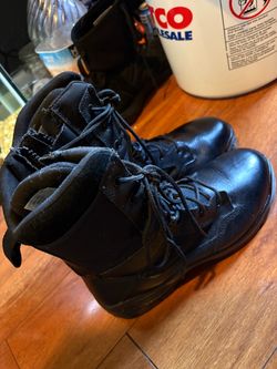 Black Tactical Lace-Up Work Boots