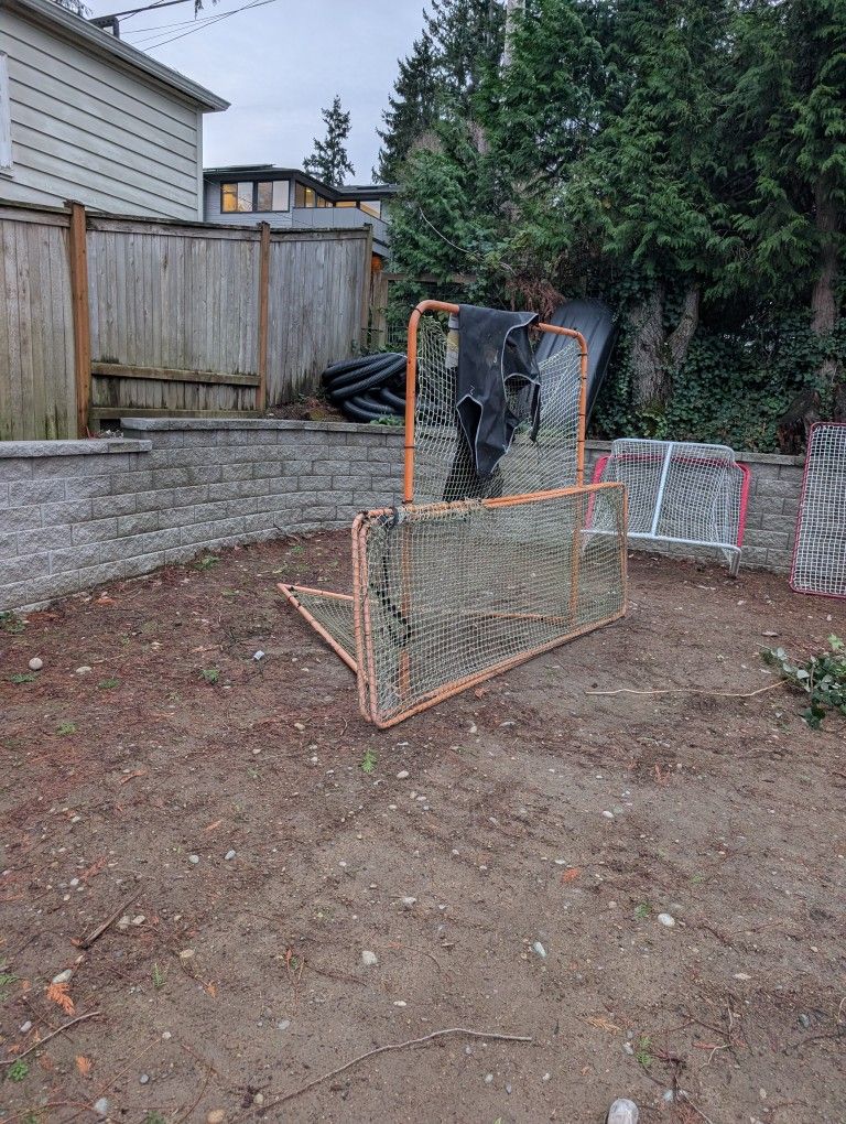 Lacrosse net with Side Flanks And Shooter Tutor