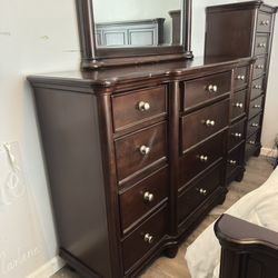 Dresser With Mirror Solid Wood 