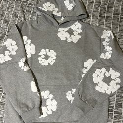 Never Worn Brand New Authentic Gray Denim Tear Hoodie