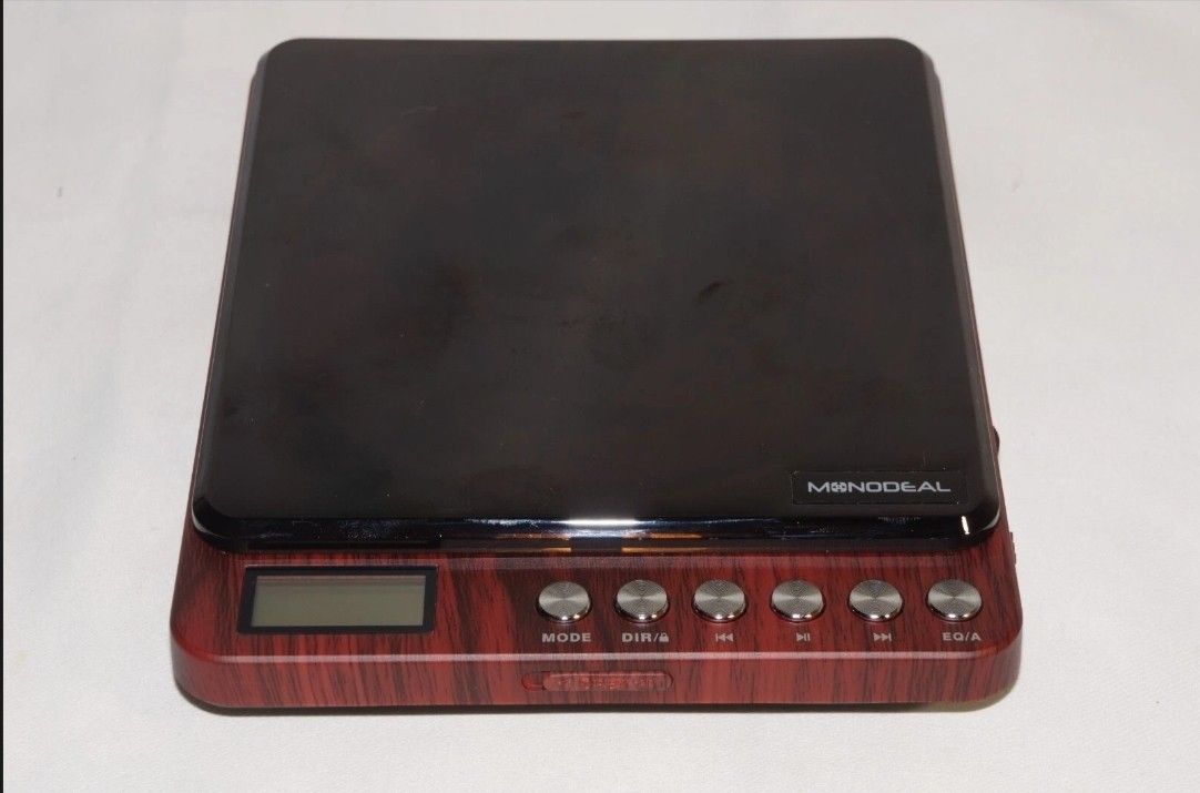 MONODEAL Portable CD Player With DUAL AUX, Rechargeable Portable Audio