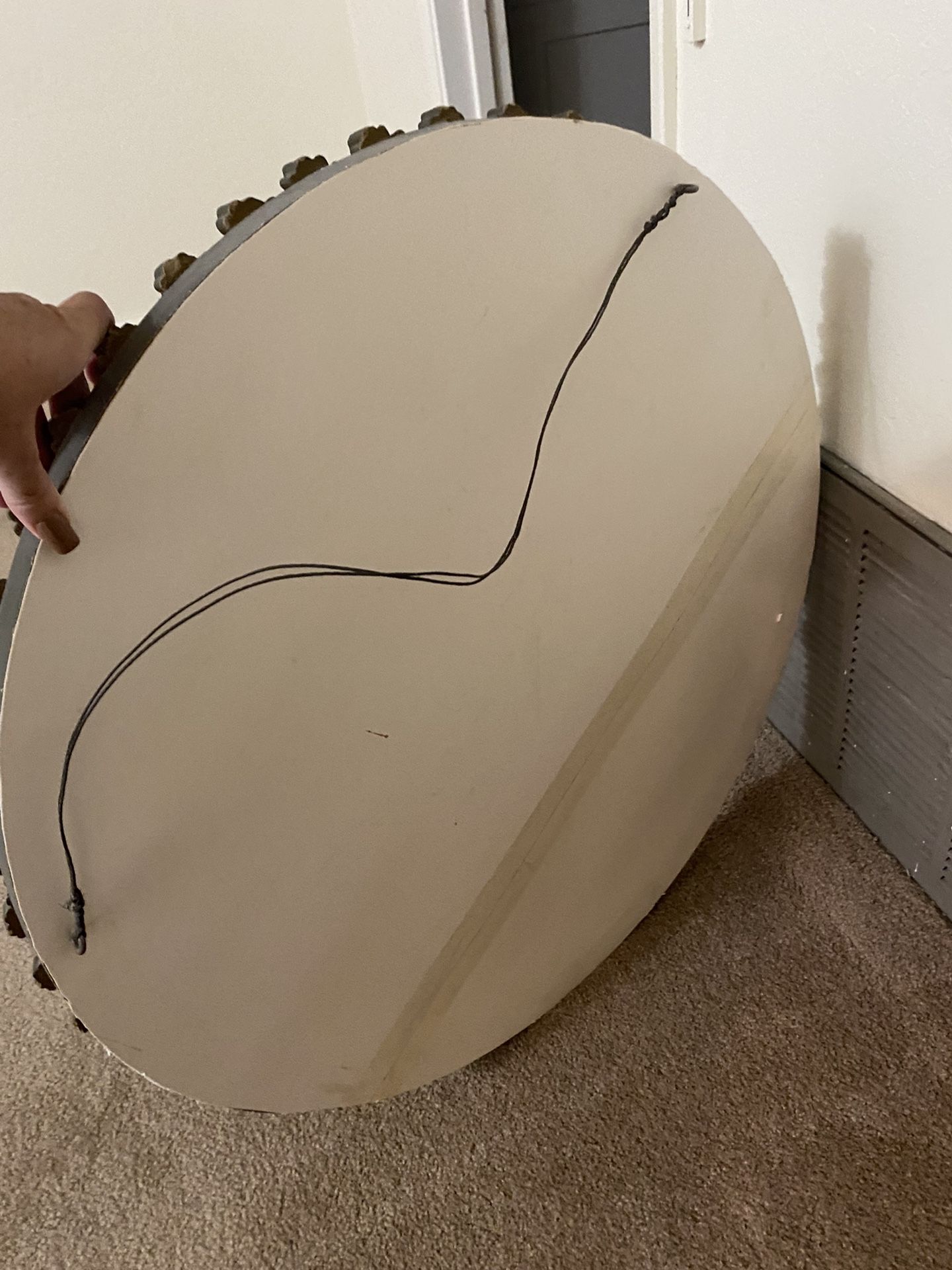 Antique Round Mirror