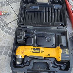 DeWalt 12V cordless right angle drill driver.