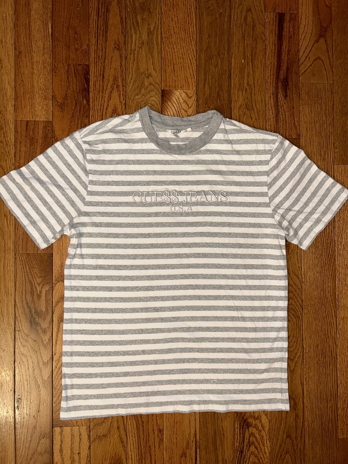 ASAP Rocky x Guess Original Grey Striped Shirt Sz Small - Main Image