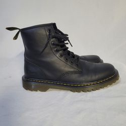 Dr. Martens Awely Black Leather Boots 