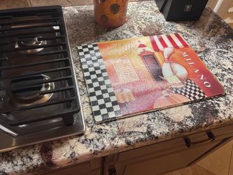 Café Milano Glass Cutting Board/Hot dish Trivet