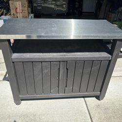 Outdoor Kitchen Rolling Bar Cart