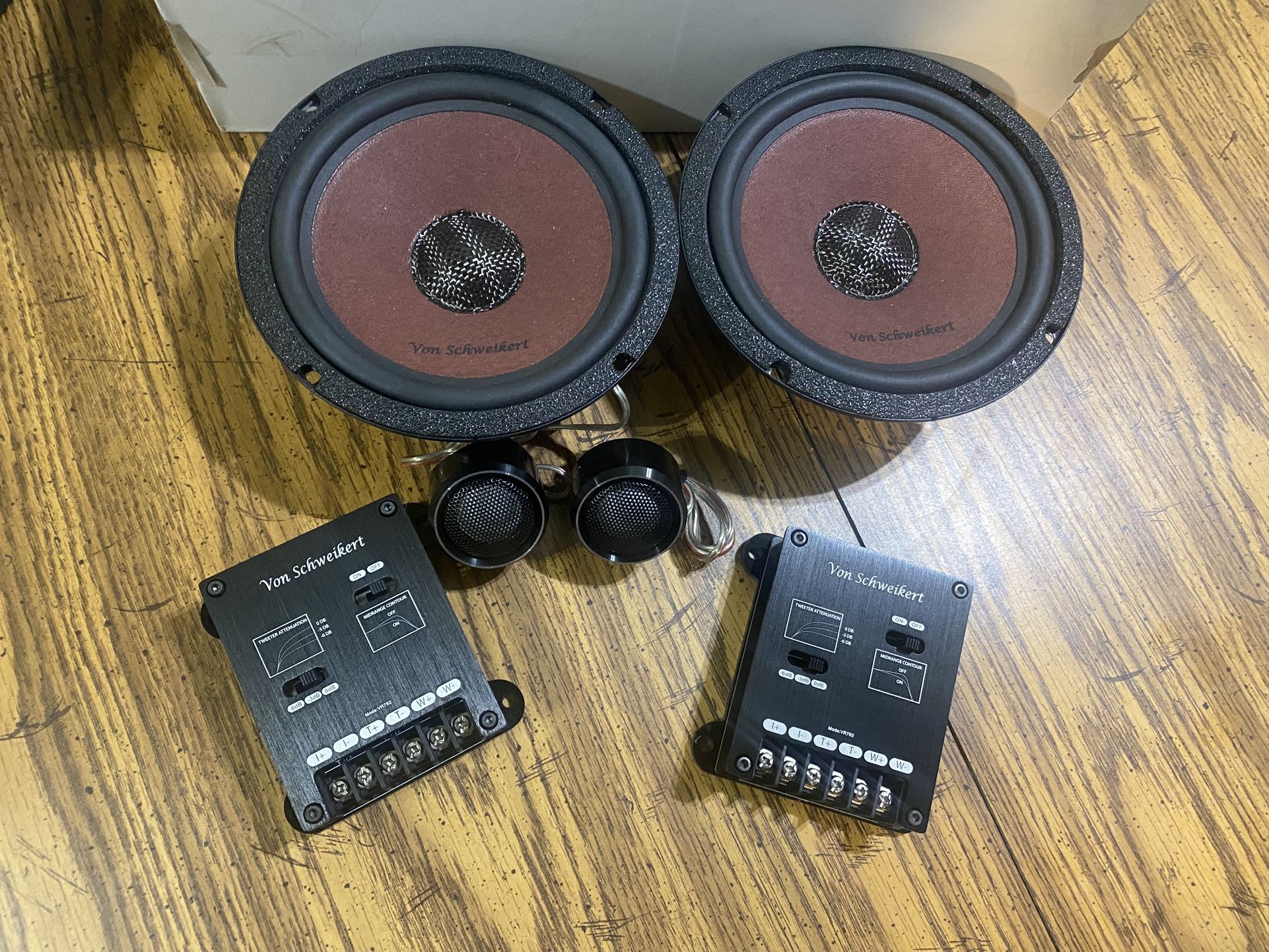 New 6.5" Component SQ Car Audio Speakers