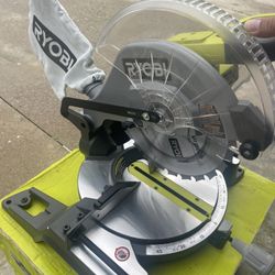 RYOBI 14 Amp Corded 10 in. Compound Miter Saw with LED Cutline Indicator