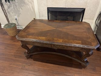 Solid Wood Coffee Table & End Table – Matching Set