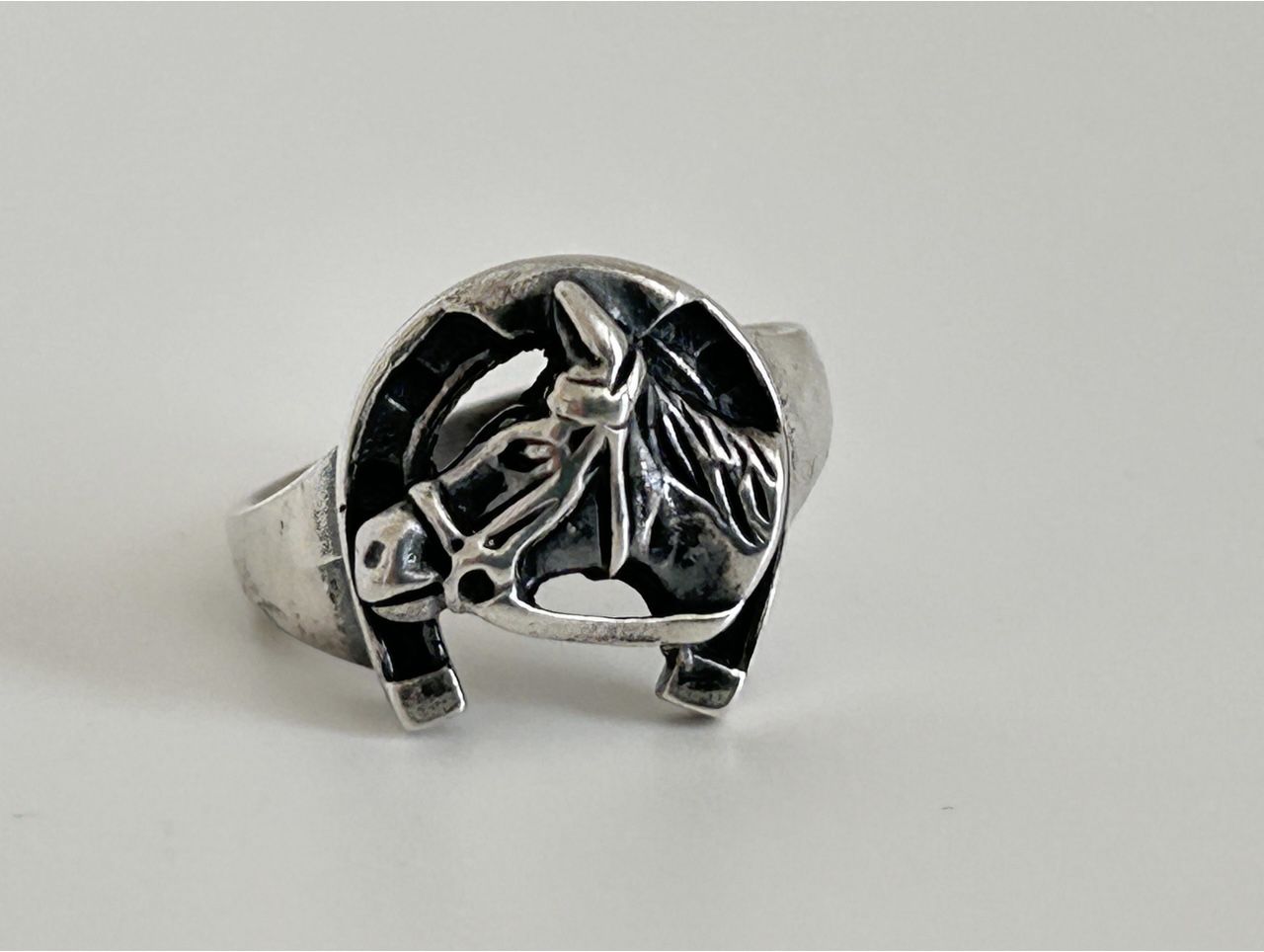 Sterling Silver Horse Head Ring