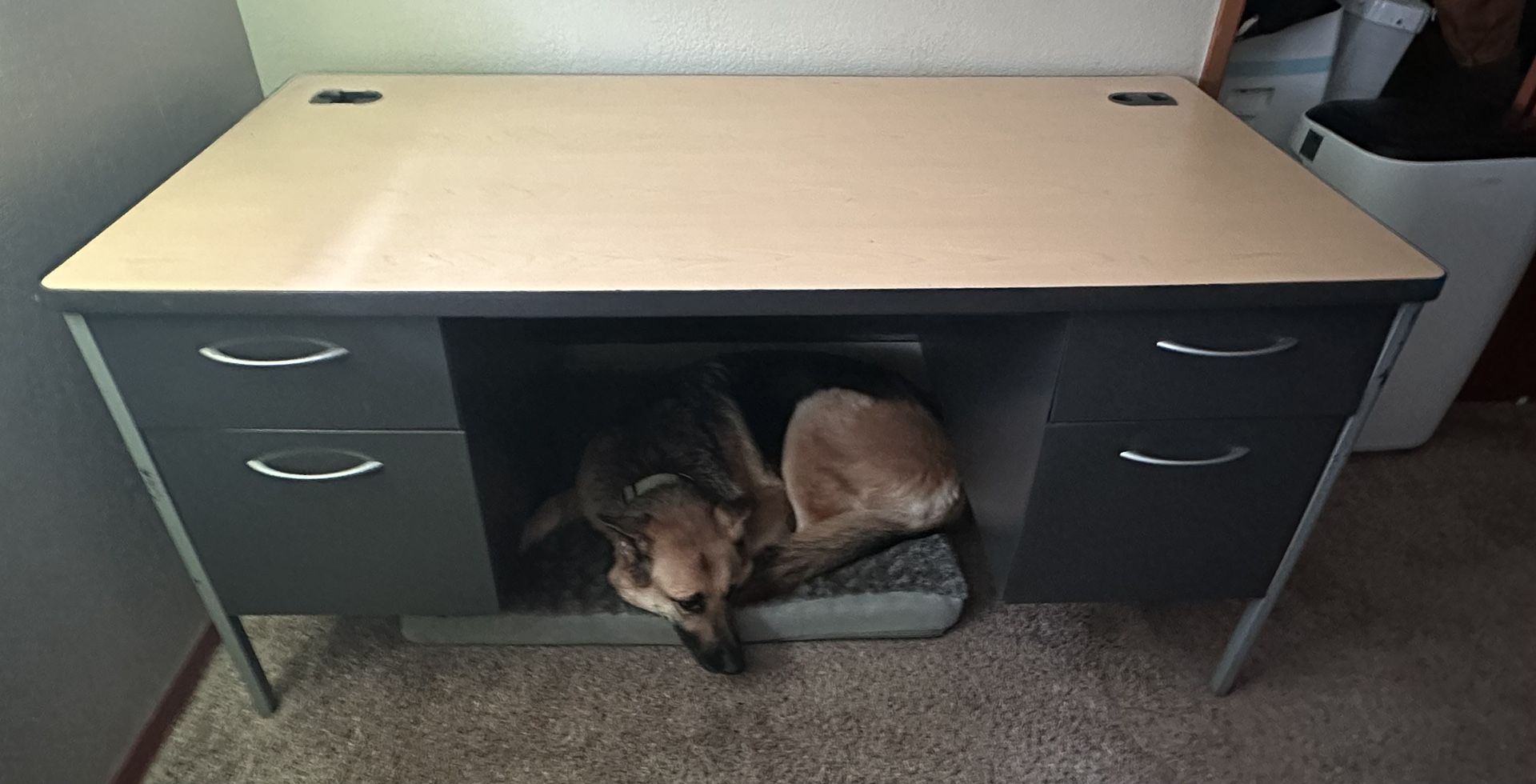 Large Metal/Wood desk