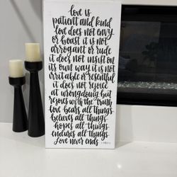 Art, Canvas With The Bible Verse