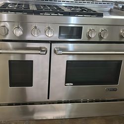 JENN AIR 48”WIDE GAS RANGE STOVE STAINLESS STEEL