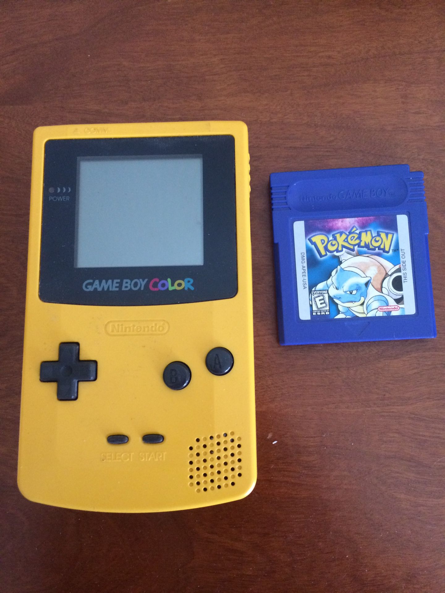 Pokemon blue yellow Gameboy color Nintendo tested