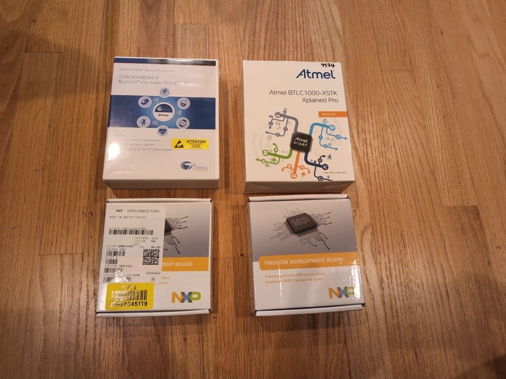 Development Boards. Atmel Cypress NXP
