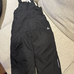 Kids Black Snow Bib Size 5