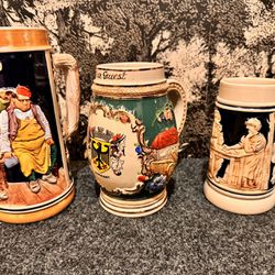 Rare Collectors Beer Stein Mugs 
